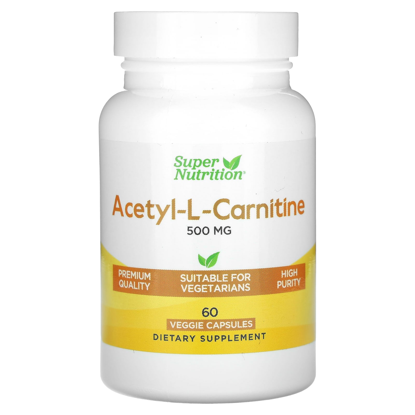 

Acetyl-L-Carnitine, 500Mg, 60 Veggie Caps