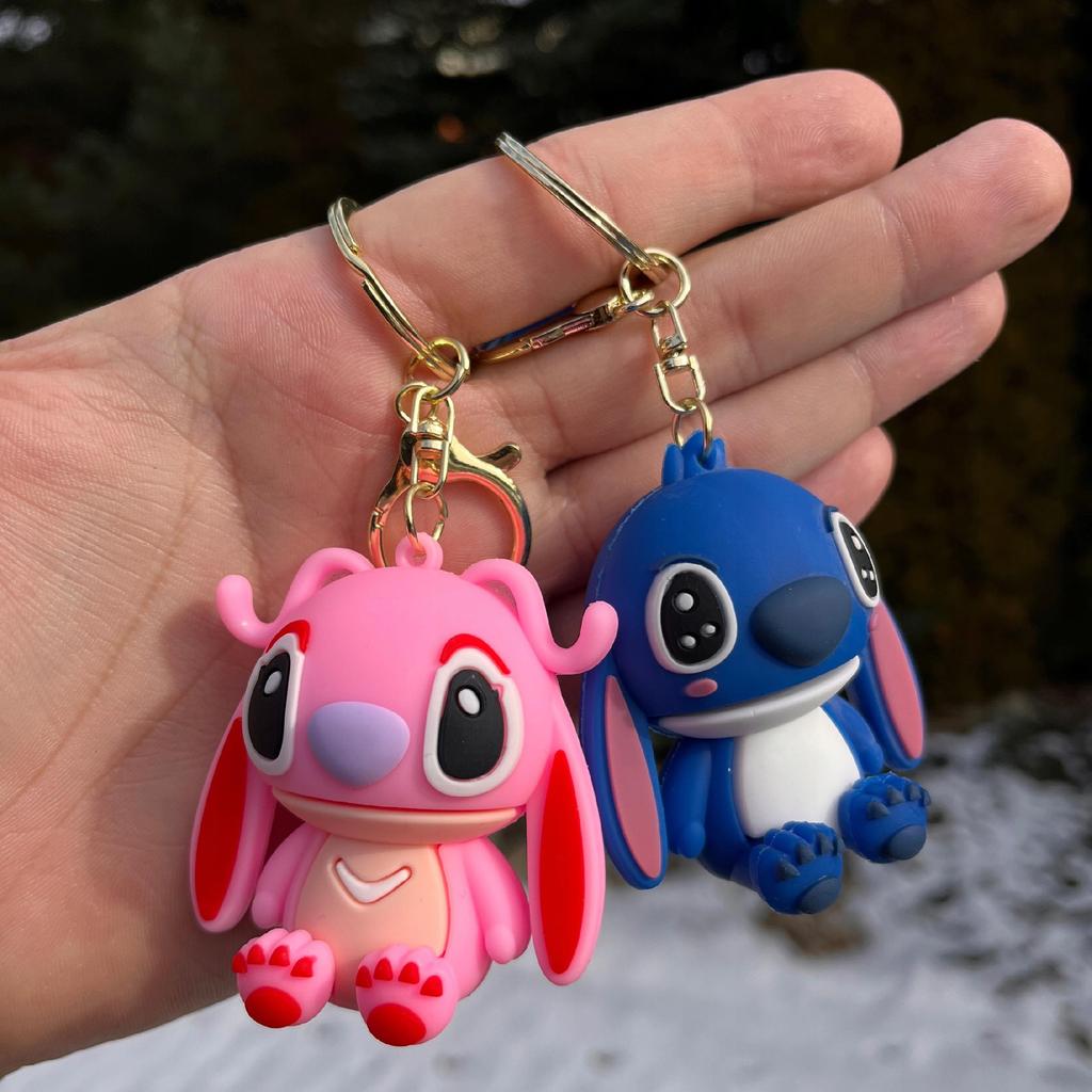 Stitch Keychain With Strap Disney Lilo And Stitch Disney Keychain