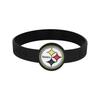 Irregular Shape Silicone Wristband with Color Print and Embossed Pattern
