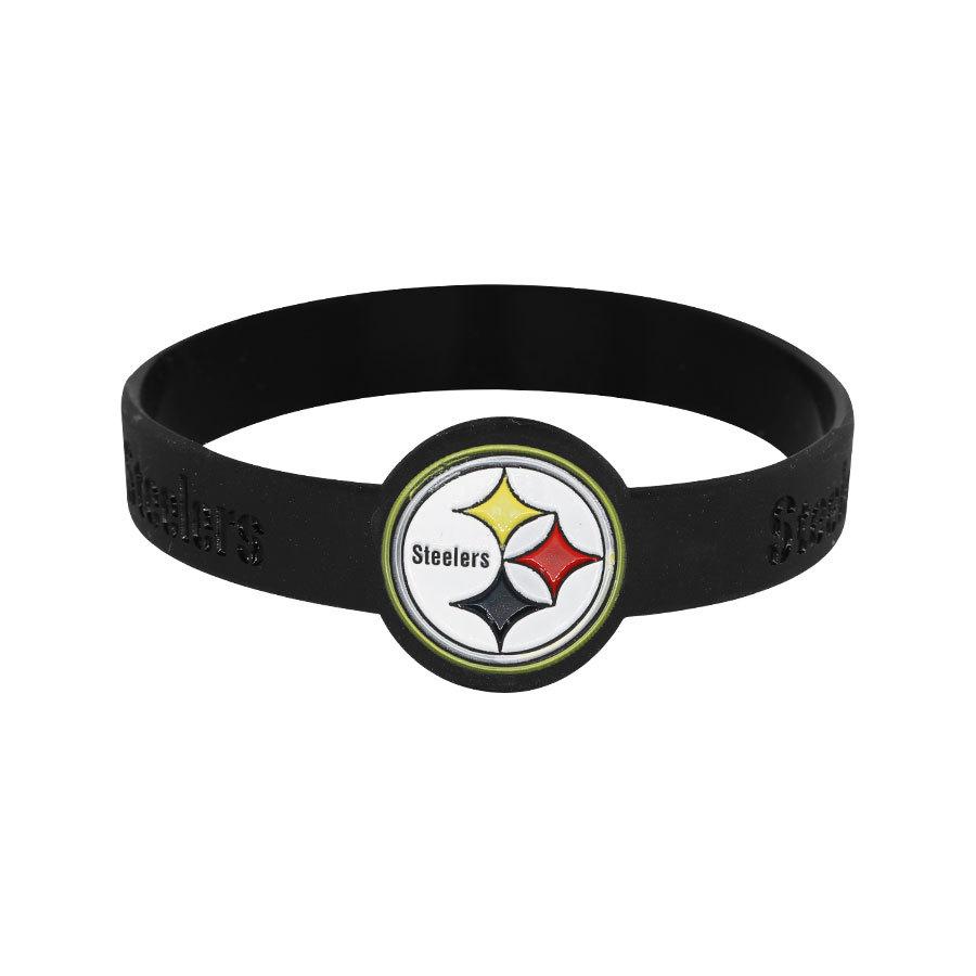 Irregular Shape Silicone Wristband with Color Print and Embossed Pattern