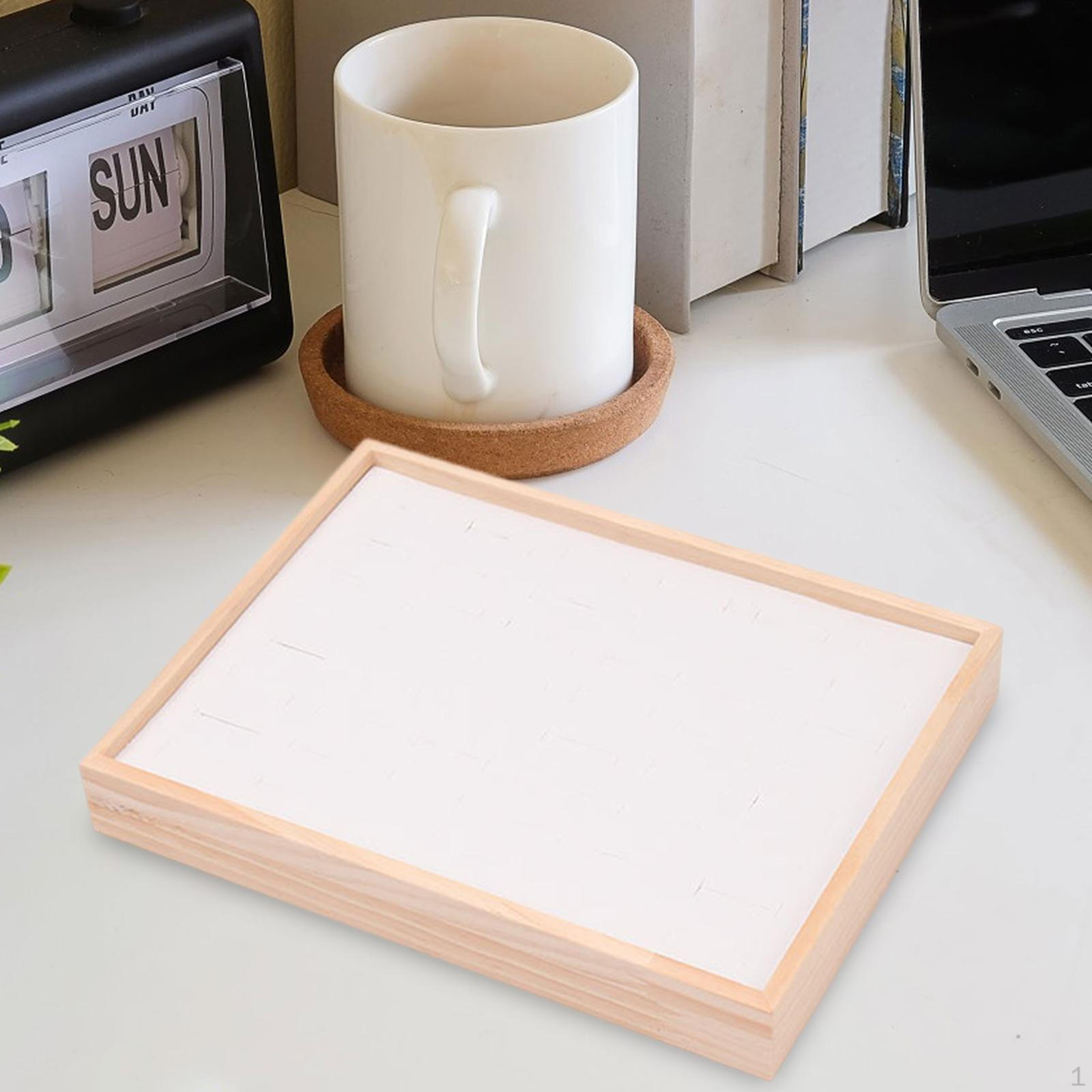 

Кільця для ювелірних виробів Тримач лотка для демонстрації ювелірних виробів, захист для зберігання ювелірних виробів White PU Leather