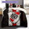 River Plate Pattern Bedding Home Decoration Birthday Gift (1 * duvet cover + 2 * pillowcase, without core)