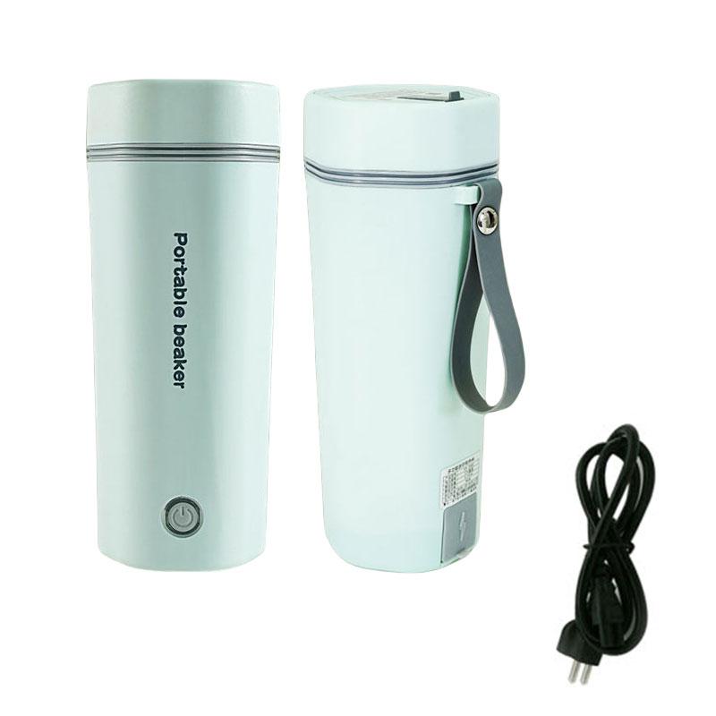 

Portable Travel Electric Kettle Leakproof Bottle Water Heater Capacity Large зелений