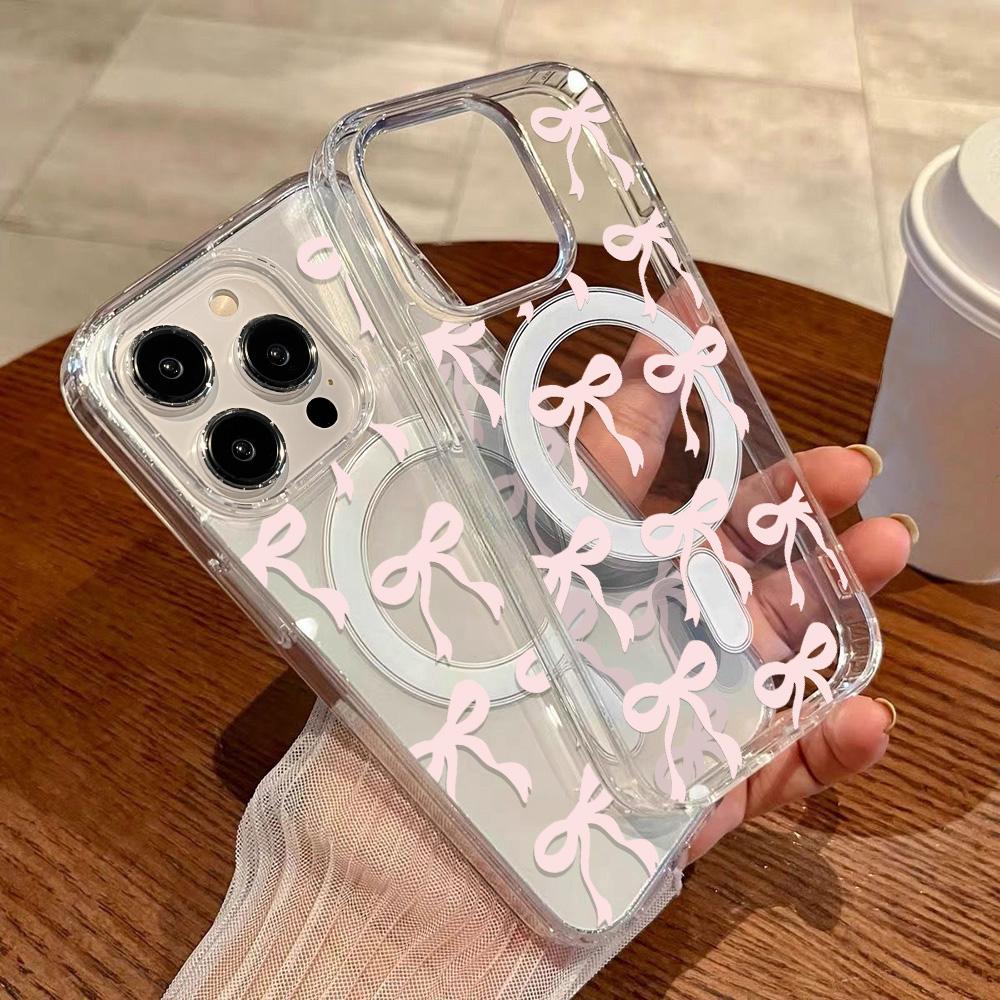 Magnetische Handyhülle für iPhone 12 14 16 17 Pro 17 16 15 14 13 12 Pro Max 12 13 14 15 16 Hochwertige Stoßfeste Hülle Vollständiger Schutz Niedlicher Stil