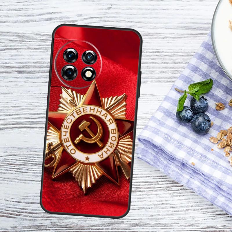 USSR Flag Soviet Union Case For OnePlus Nord 5 CE 2 3 4 Lite N20 N30 OnePlus 15 R 13T 13R 12R 10T 10R 11 12 13 Cover