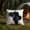 WWither SStorm HD Print Square Pillow Cover Polyester Lightweight Customizable for Home Office Sofa Decor