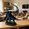Retro Ritter Stifthalter 3D Gedruckte Samurai Skulptur Schreibtisch Stifthalter Büro Dekoration