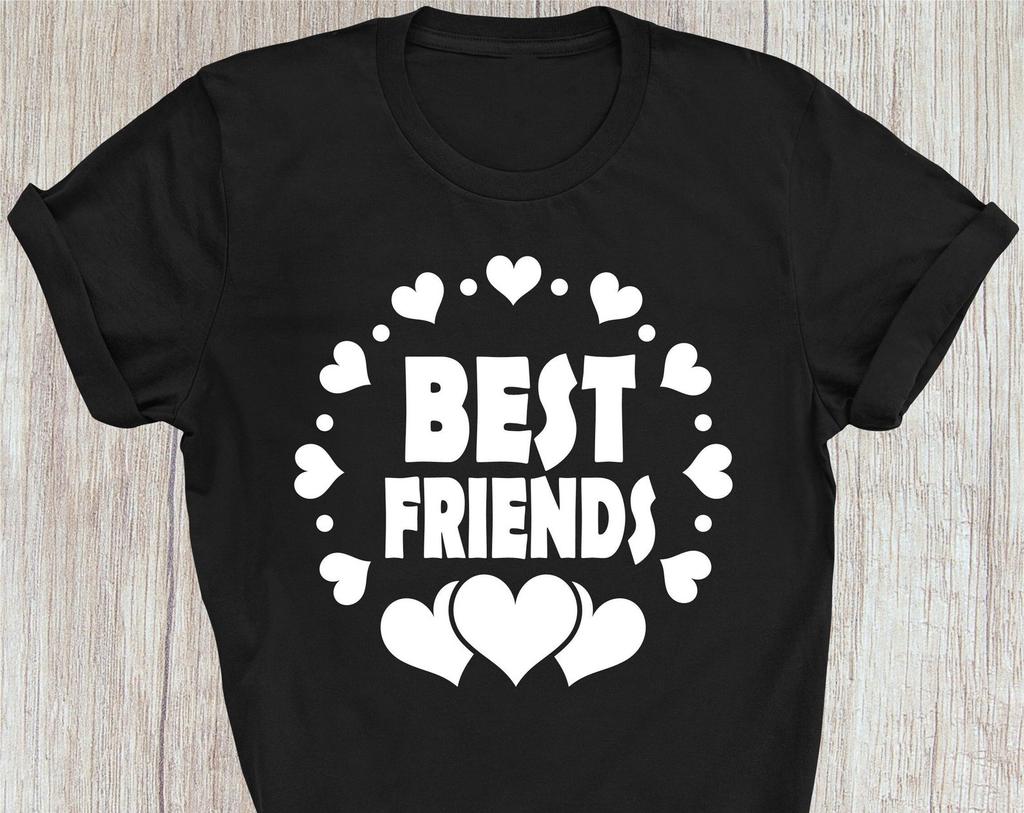 Best Friends GifT-Shirt Friendship T-Shirt Gift For Bestie Funny Friends T-Shirt, Besties Tee Family Birthday Gift Christmas Xmas Tee Tops