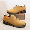 Fashion Retro Men Thick-soled Derby Shoes British Lace-up Business Office Fashion Leather Shoes Business Social Shoes Men Size 38-46
