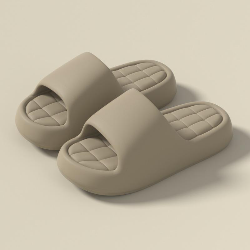 Women's Stylish EVA Thick Sole Slippers: Poop-Like Design, Summer Use, Height Boost, Non-Slip, Suitable for Outdoors, Couple-Friendly.