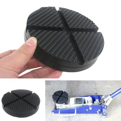 Car Cross Slotted Frame Rail Floor Jack Disk Rubber Pad for Pinch Weld
