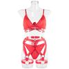 European Motorcycle Chain Garter Lingerie Set for Women