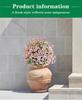 Violet Eucalyptus Garden Stake: Realistic Faux Flower Decoration with Ground Peg