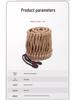 Ethereal 13-Tone Steel Tongue Drum with Handmade Hemp & Cotton Rope Edging, Includes Drum Mallet & Decorative Braided Rope