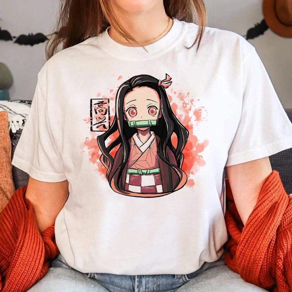 Anemi Mitsuri Print Women Short Sleeve Designer T-shirts Girl Funny Japanese Harajuku Clothes Y2k Top Women Clothes