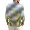 Herren Locker Lässig Button-Down Kragen Langarm Oberteil