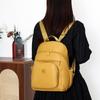 Schoolbag1011 New Women's Backpack, Nylon Cloth, Korean Style, Fashionable, Minimalist, Large Capacity, Multifunctional Casual Travel Backpack