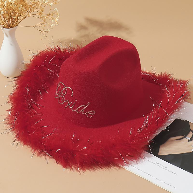 Hat Winter Female British Retro Black Wool Top Hat Trendy Versatile Solid Color Jazz Hat Felt Hat