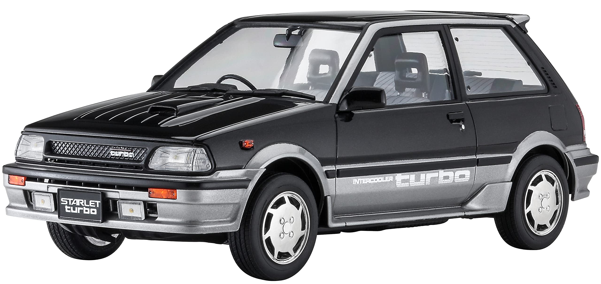 

Hasegawa 1/24 Toyota Starlet EP71 Turbo S (3-door) Mid-Model Plastic Model Kit 20559