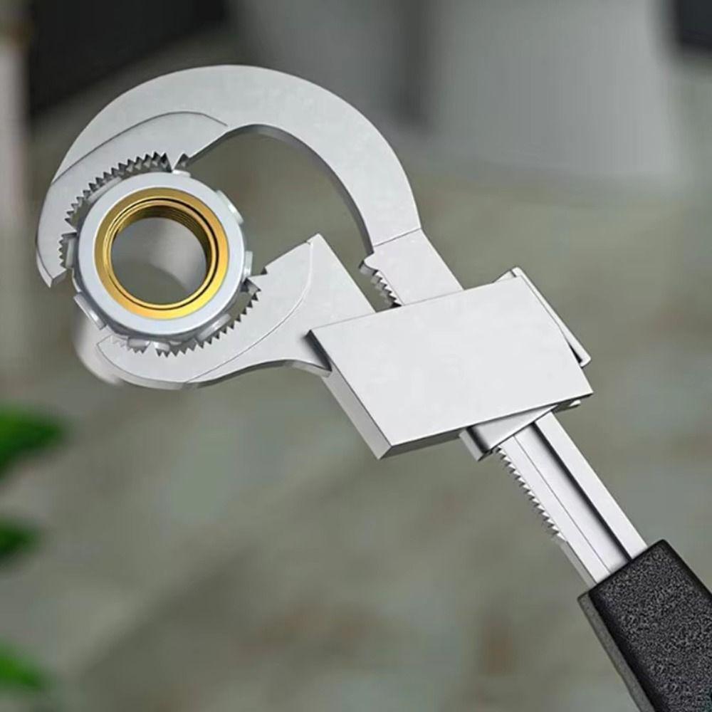 Large Open Faucet Basin Wrench Adjustable Plumbing Wrench Bathroom Sink Wrench  Bathroom Repair