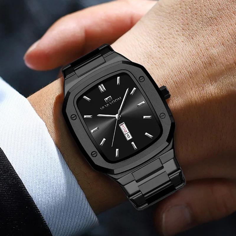 Luxus Herren Quarz Uhr Sport Wasserdicht Casaul Datum Herren Armbanduhr Business Edelstahl Herrenuhren Uhr