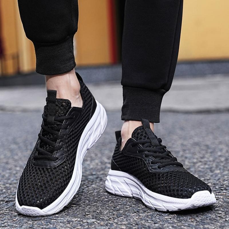 Fashion Low-Top Quick-Drying Running Man Casual Sneaker Light Lightweight Gym Athletic Simple Korean Comfortable Sports Shoes for Men