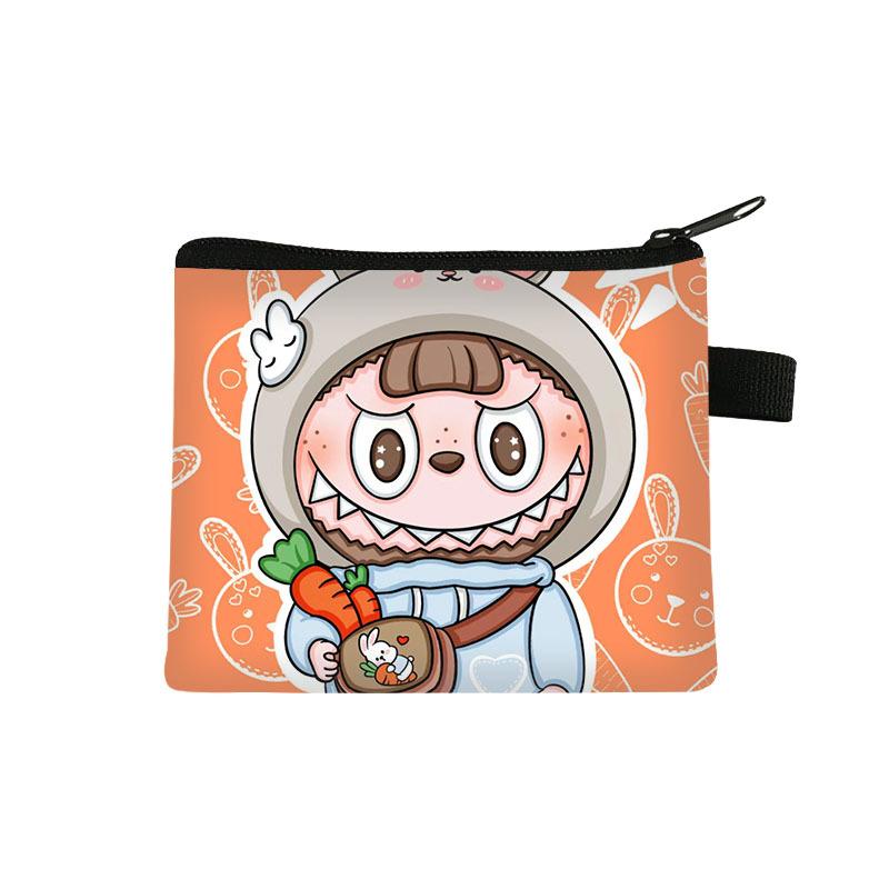 New Labubu Children's Coin Purse Student Cartoon Bag Trendy Mini Storage Bag