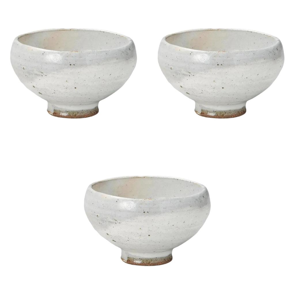 Set of 3 Shinkohikihabuchisencha Sencha pottery Setomonohonpo [10.2×6cm (200cc)] (earthenware)