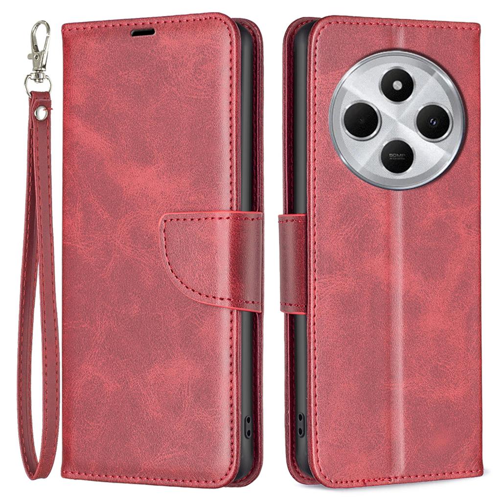 Für Xiaomi Poco C75 4G/Redmi 14R 5G/14C 4G Hülle Stoßfeste PU-Lederabdeckung mit Brieftasche Kartenfächern