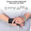 Anti-drop thickened stainless steel portable walking stick stool, anti-slip walking aid, lightweight walking stick with seat