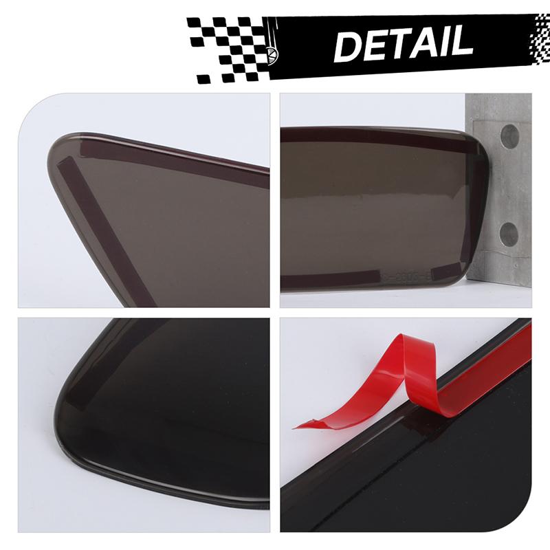 Bil Bakre Tåkelys Lampe Deksel ABS Lampe Dekorasjon For Jeep Grand Cherokee For Jeep Compass For Dodge Journey Bil Eksteriør Tilbehør, Røkt Svart