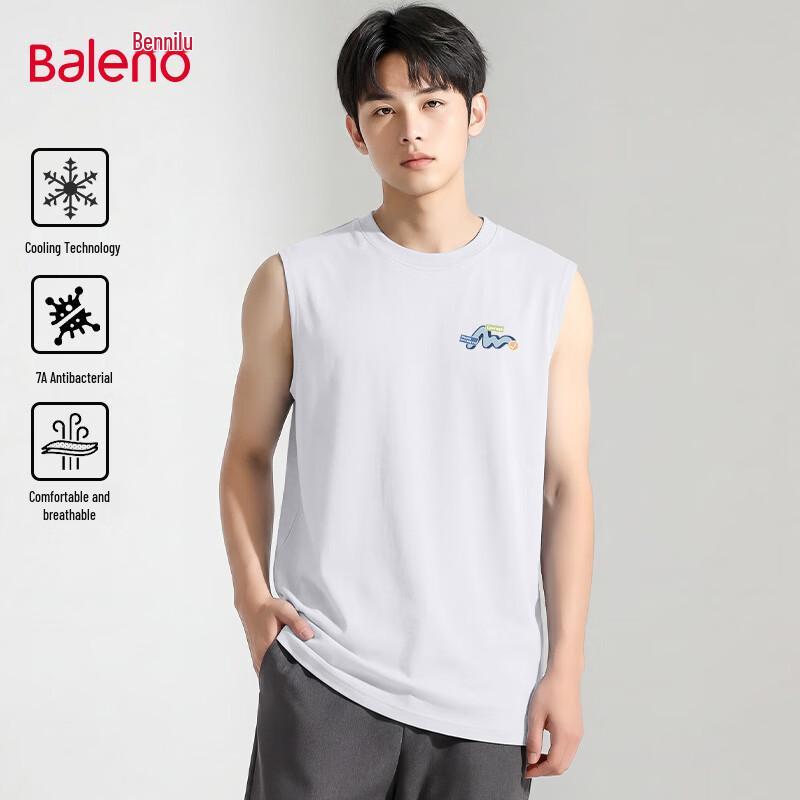 

Baleno Men s JPB Wave Label Summer Sleeveless T-Shirt L
