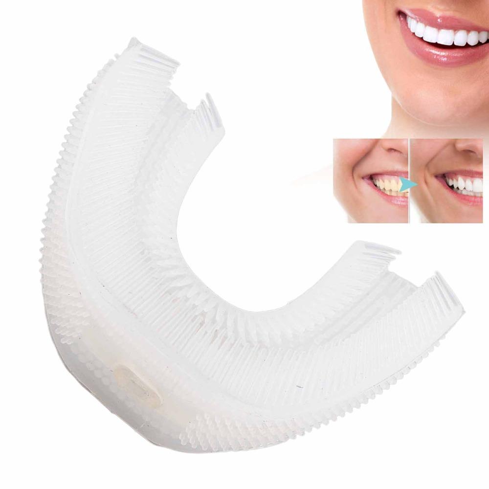 Waterproof U-Shaped Toothbrush Head Silicone Electric Toothbrush Head For Teeth Cleaning