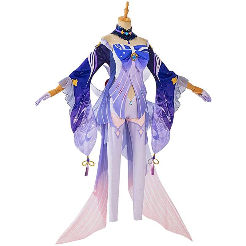 Sangonomiya Kokomi Cosplay Costume Holloween Cosplay kjole