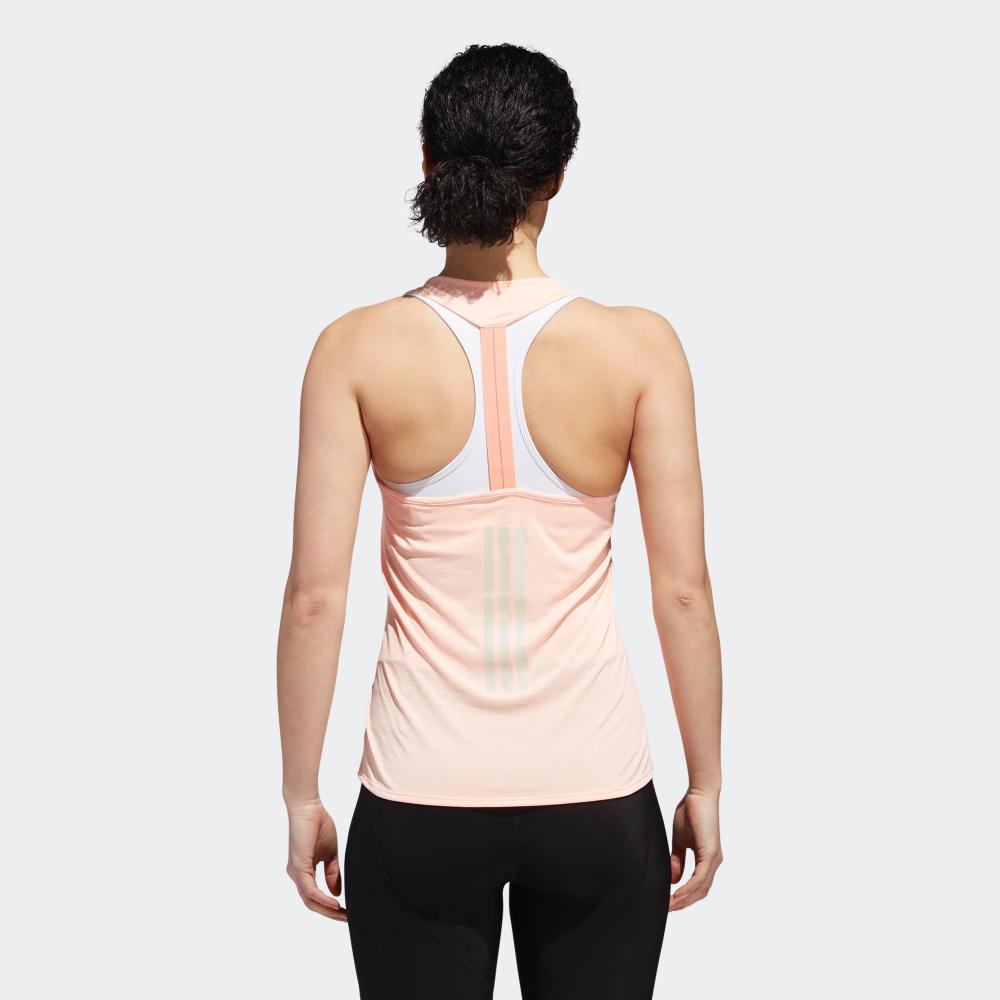 Adidas 19 Supernova Tank Solid Color Round Neck Sleeveless Vest Women Tops Clear-Orange DJ3600