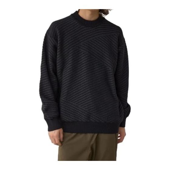 [AZUL by moussy] Jig tone jacquard knit men s 251IAC70-0721