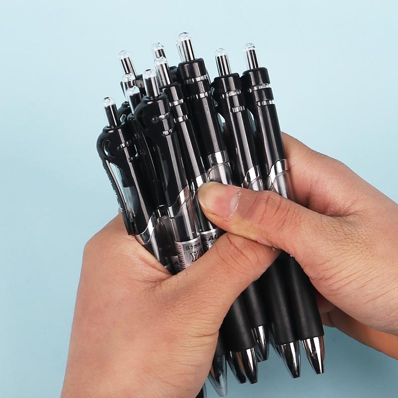 K35 Click Gel Pen 0.5mm Bullet Tip for Students and Office Use - Black, Red, Blue Signature & Note-taking Pen