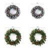 Plush Pvc 11.8-23.6in Christmas Wreath Home Decoration Xmas Gift