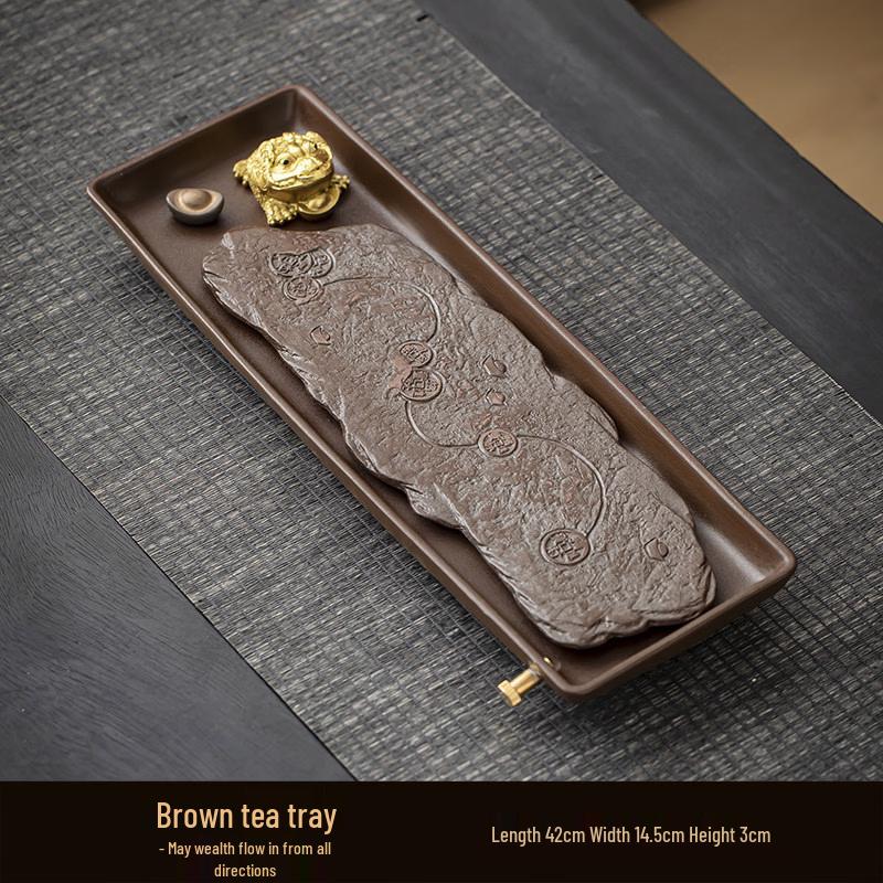 Chaxun Coarse Pottery Tea Tray