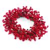 Artificial Red Berry Wreath 45cm Plastic Holly Berry Wreath Xmas Decoration for Front Door Wall Fireplace