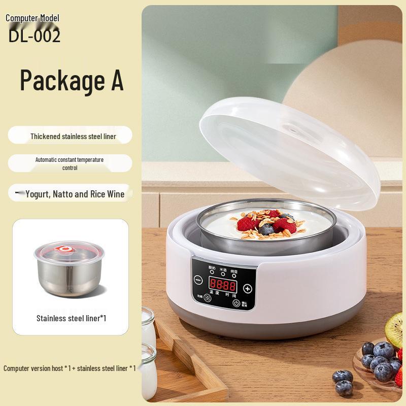1.2L Household Yogurt & Natto Maker, 110V Fermenter with Constant Temperature and Pet Heating Water Dispenser