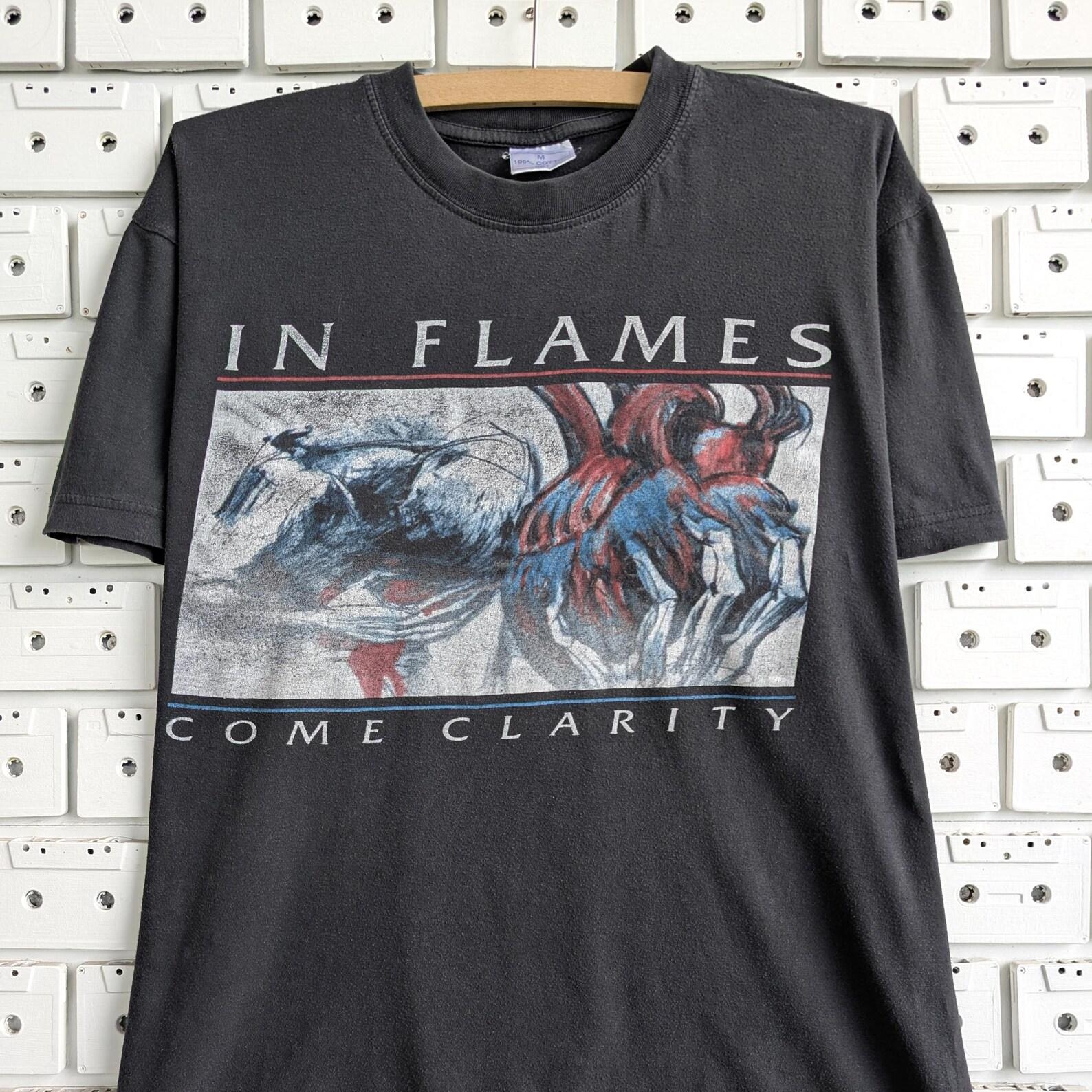 Vintage 2006 In Flames T shirt Come Clarity Tour Swedish Melodic Death Alternative Heavy Metal Band Merch Tee Size M/L 3XL