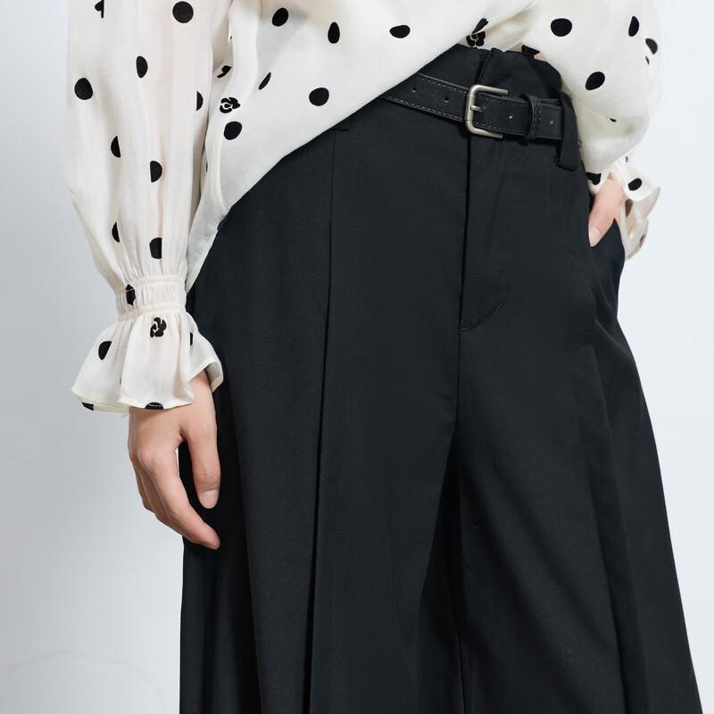 Sancai 2025 Autumn Women's Elegant Wide-Leg Commuter Trousers