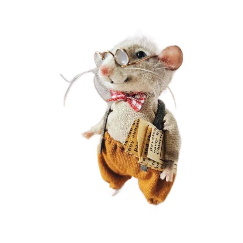 New Fashionable and Cute Plush Toys with Needle Felt and Mouse Cloth
