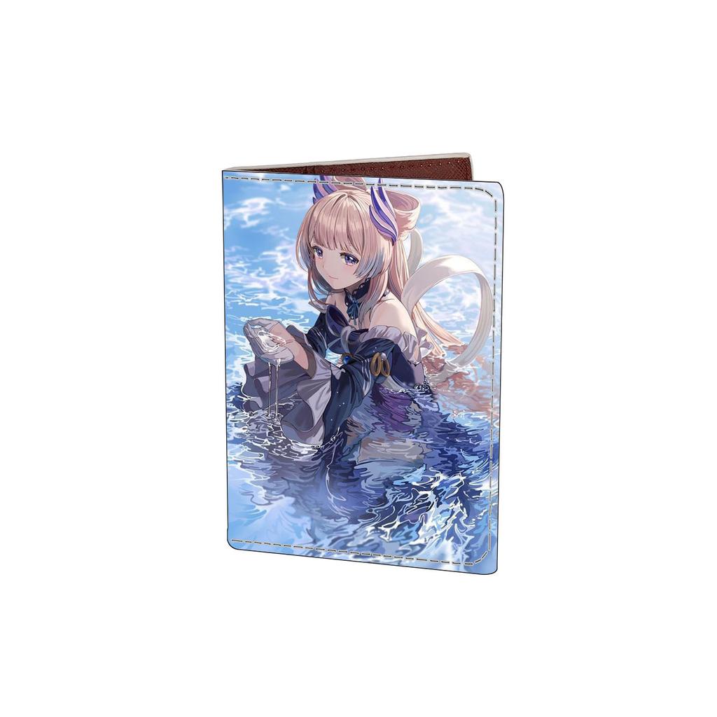 Anime Yuanshen Surrounding Second Dimensional Travel Passport Bag Document Clip Passport Bag Digital