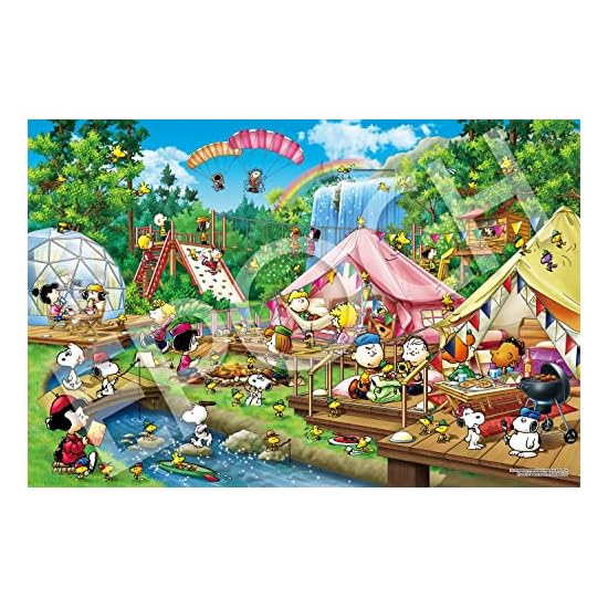 EPOCH 2016 Very Small Piece Jigsaw Puzzle PEANUTS Snoopy Glamping (50×75cm) 22-504s with Glue, Spatu