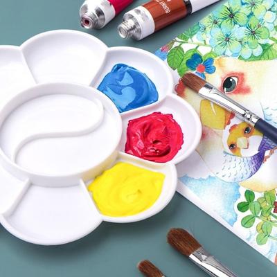 DIY Oil Watercolor Palette White Painting Palettes Pigment Box Art Pigment Tray  Art Supply