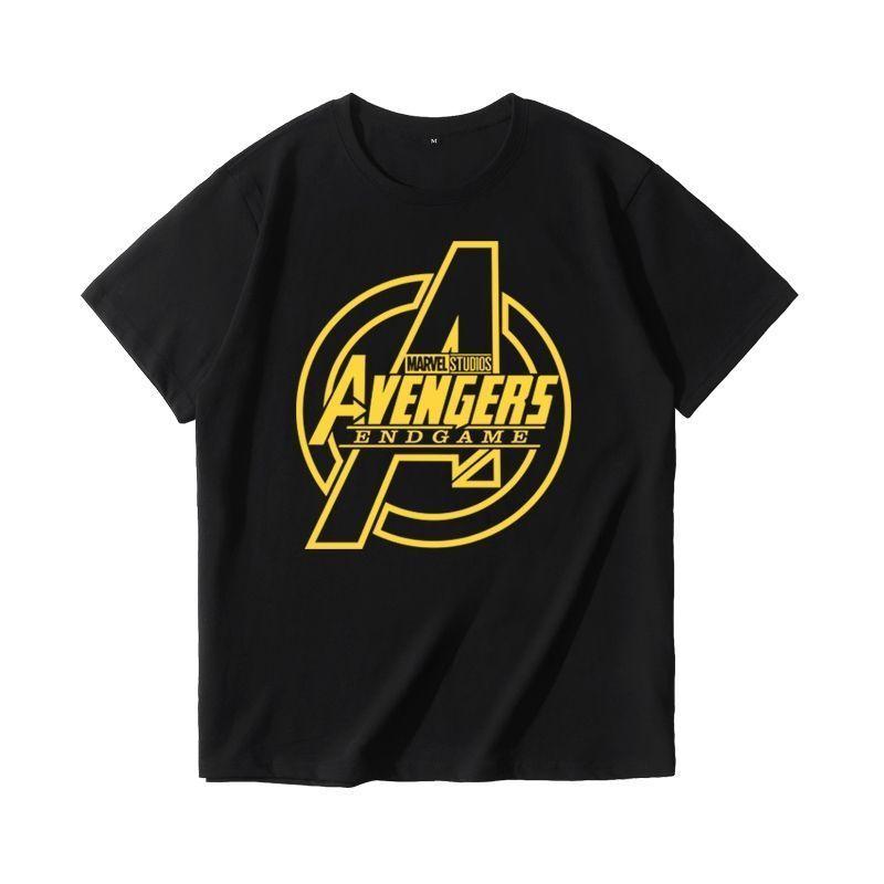 2025 Marvel Avengers Potlačené Spoločné Tričko Pánske a Dámske Letné Americké Nové Veľké Veľkosti Voľné Bežné Trendy Krátkorukávový Vrchný Diel