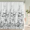 Leaves Plant Tree leaf Small Fresh Shower Curtains Bathroom Curtain Frabic Waterproof Polyester Decor Bathtub Screen with Hooks