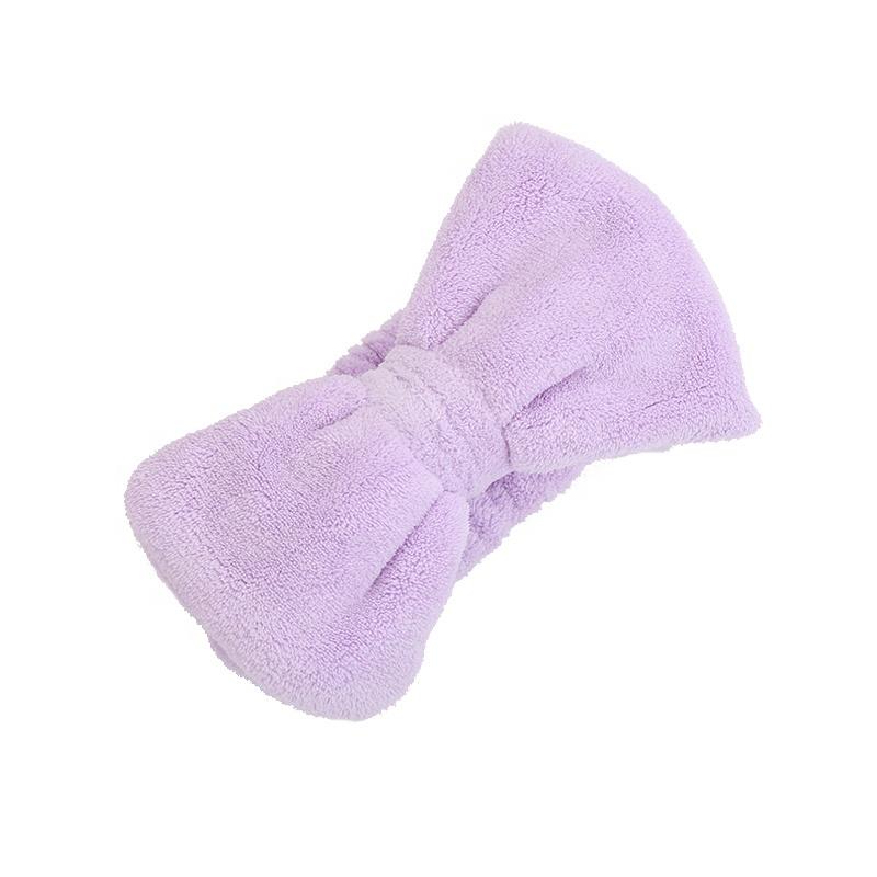 Microfiber Coral Fleece Soft Hair Band Towel Non-Slip Yoga Exercise and Makeup Facial Headband Bath Accessory